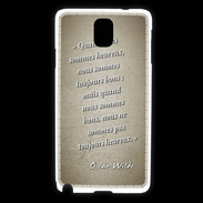 Coque Samsung Galaxy Note 3 Bons heureux Sepia Citation Oscar Wilde