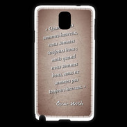 Coque Samsung Galaxy Note 3 Bons heureux Rouge Citation Oscar Wilde