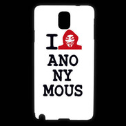 Coque Samsung Galaxy Note 3 I love anonymous
