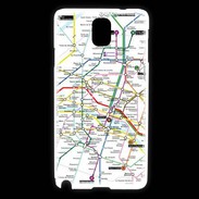 Coque Samsung Galaxy Note 3 Plan de métro de Paris