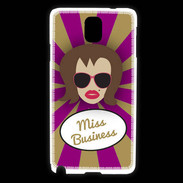 Coque Samsung Galaxy Note 3 Miss business Chatain