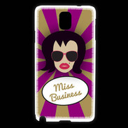 Coque Samsung Galaxy Note 3 Miss business Brune