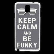 Coque Samsung Galaxy Note 3 Keep Calm Funky Gris