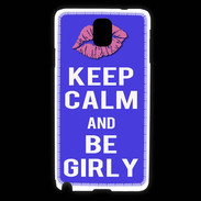 Coque Samsung Galaxy Note 3 Keep Calm Girly Bleu