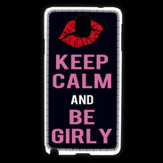 Coque Samsung Galaxy Note 3 Keep Calm Girly Noir