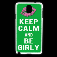 Coque Samsung Galaxy Note 3 Keep Calm Girly Vert