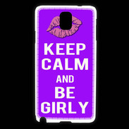 Coque Samsung Galaxy Note 3 Keep Calm Girly Violet