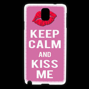 Coque Samsung Galaxy Note 3 Keep Calm Kiss me Rose
