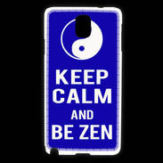 Coque Samsung Galaxy Note 3 Keep Calm Be Zen Bleu