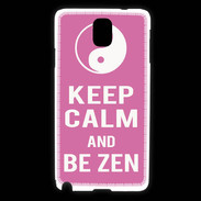 Coque Samsung Galaxy Note 3 Keep Calm Be Zen Rose