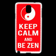 Coque Samsung Galaxy Note 3 Keep Calm Be Zen Rouge