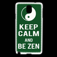 Coque Samsung Galaxy Note 3 Keep Calm Be Zen Vert