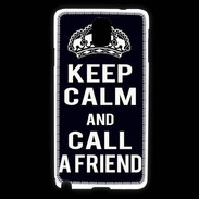 Coque Samsung Galaxy Note 3 Keep Calm Call friend Noir