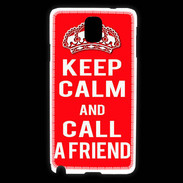 Coque Samsung Galaxy Note 3 Keep Calm Call friend Rouge