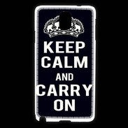 Coque Samsung Galaxy Note 3 Keep Calm Carry on Noir