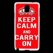 Coque Samsung Galaxy Note 3 Keep Calm Carry on Rouge