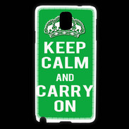 Coque Samsung Galaxy Note 3 Keep Calm Carry on Vert