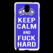 Coque Samsung Galaxy Note 3 Keep Calm Fuck hard bleu