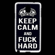 Coque Samsung Galaxy Note 3 Keep Calm Fuck hard Noir