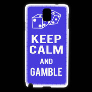 Coque Samsung Galaxy Note 3 Keep Calm Gamble Bleu