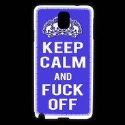 Coque Samsung Galaxy Note 3 Keep Calm Fuck off bleu