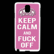 Coque Samsung Galaxy Note 3 Keep Calm Fuck Off Rose