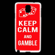 Coque Samsung Galaxy Note 3 Keep Calm Gamble Rouge
