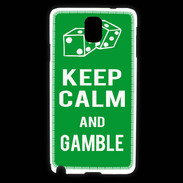 Coque Samsung Galaxy Note 3 Keep Calm Gamble Vert