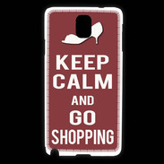 Coque Samsung Galaxy Note 3 Keep Calm Go Shopping Brique
