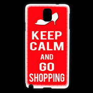 Coque Samsung Galaxy Note 3 Keep Calm Go Shopping Rouge