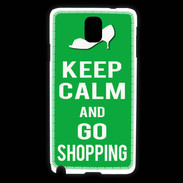 Coque Samsung Galaxy Note 3 Keep Calm Go Shopping Vert
