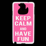 Coque Samsung Galaxy Note 3 Keep Calm Have fun Rose