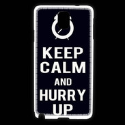 Coque Samsung Galaxy Note 3 Keep Calm Hurry up Noir
