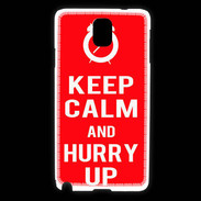 Coque Samsung Galaxy Note 3 Keep Calm Hurry up Rouge