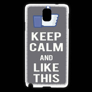 Coque Samsung Galaxy Note 3 Keep Calm Like This Gris