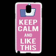 Coque Samsung Galaxy Note 3 Keep Calm Like This Rose