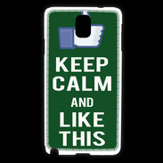 Coque Samsung Galaxy Note 3 Keep Calm Like This Vert