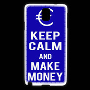 Coque Samsung Galaxy Note 3 Keep Calm Make money Bleu