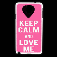 Coque Samsung Galaxy Note 3 Keep Calm Love me Rose