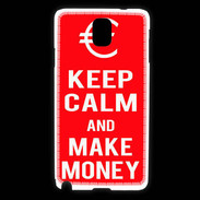 Coque Samsung Galaxy Note 3 Keep Calm Make money Rouge