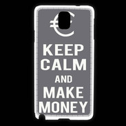 Coque Samsung Galaxy Note 3 Keep Calm Make money Gris