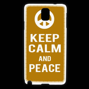 Coque Samsung Galaxy Note 3 Keep Calm Peace Orange