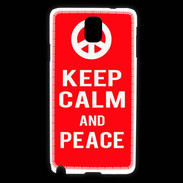 Coque Samsung Galaxy Note 3 Keep Calm Peace Rouge