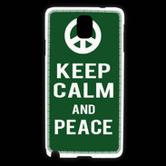 Coque Samsung Galaxy Note 3 Keep Calm Peace Vert