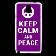 Coque Samsung Galaxy Note 3 Keep Calm Peace Violet