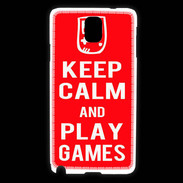 Coque Samsung Galaxy Note 3 Keep Calm Play games Rouge