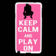 Coque Samsung Galaxy Note 3 Keep Calm Play on Rose