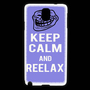 Coque Samsung Galaxy Note 3 Keep Calm Reelax Bleu