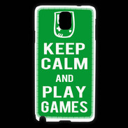 Coque Samsung Galaxy Note 3 Keep Calm Play games Vert