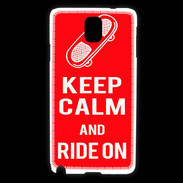 Coque Samsung Galaxy Note 3 Keep Calm Ride on Rouge